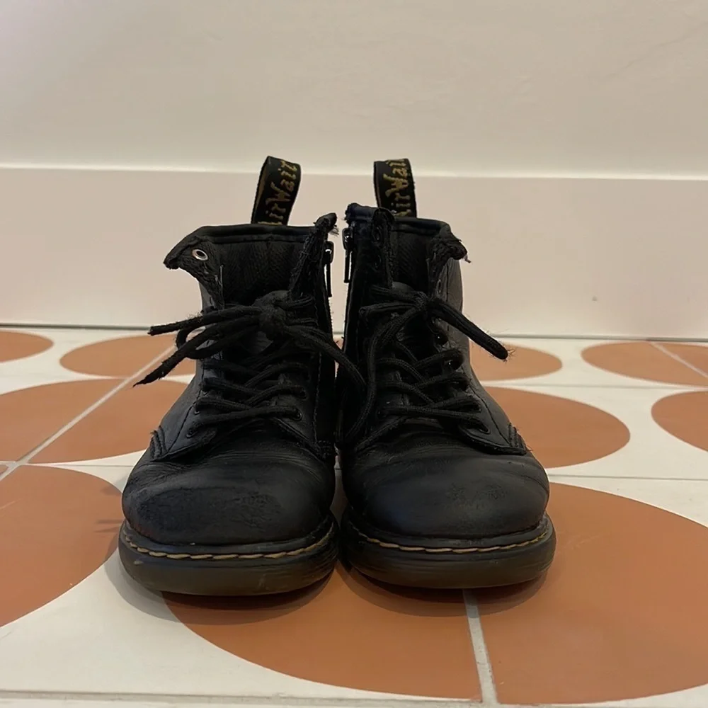 Dr. Martens Soft Black Kid Boots 1460T